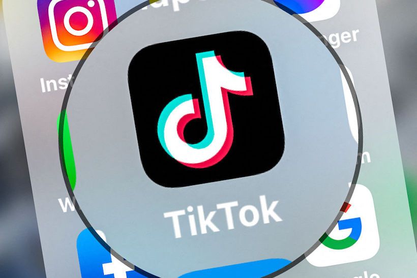 Smart phone displaying TikTok app