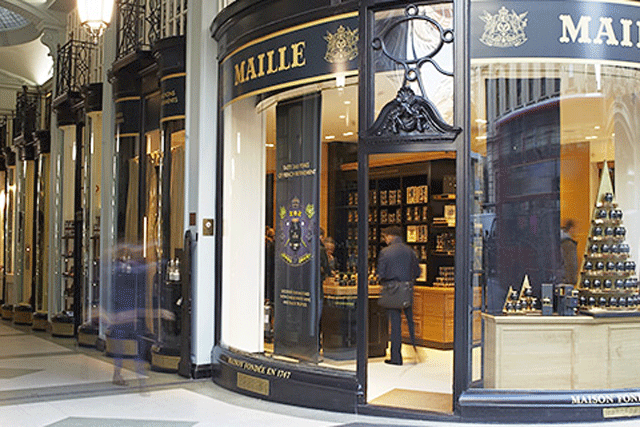 Maille's boutique store at London, Piccadilly.