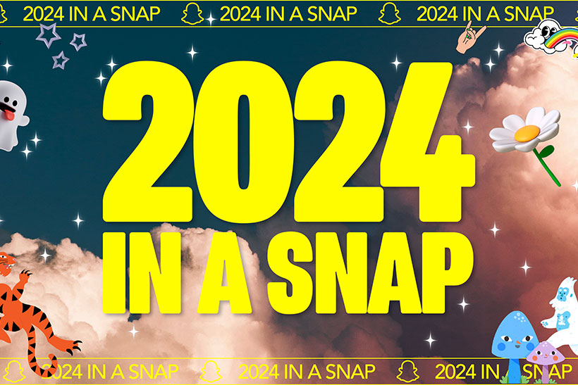 Snapchat 2024 In a Snap year-end wordmark