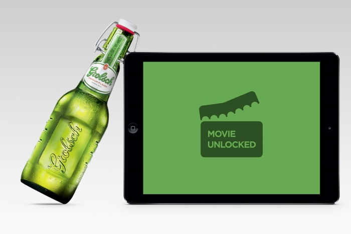 Grolsch inserted NFC technology into its bottles in Russia so users could watch a movie by clinking a mobile device.