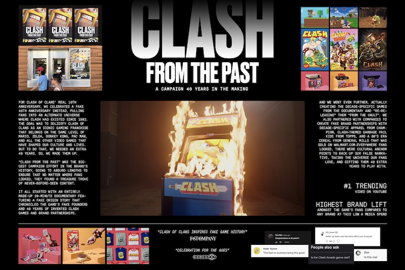 Clash of Clans Clash from the Past ad
