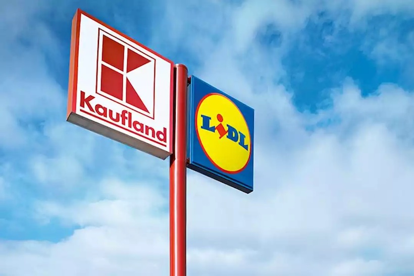 Kaufland and Lidl signs