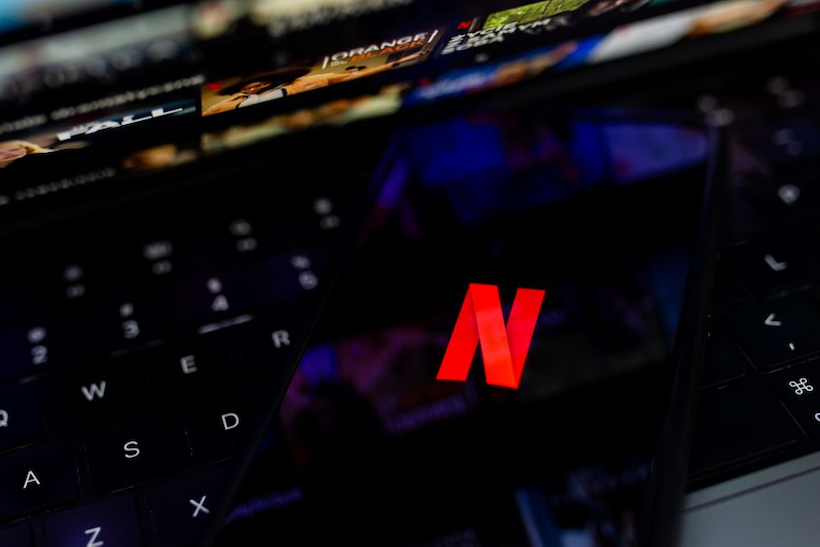 Smart phone displaying Netflix logo
