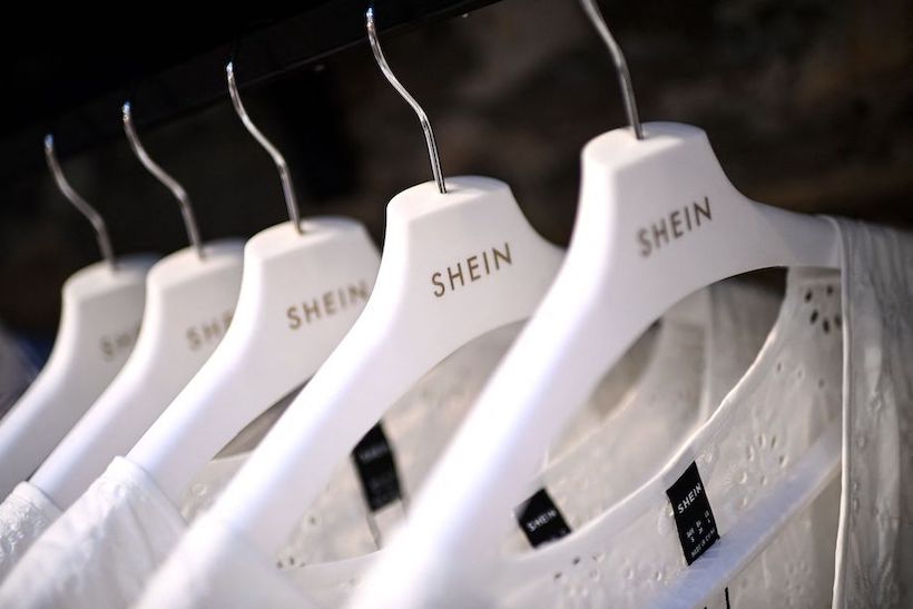 Stock Image of Shein clothing on a rack