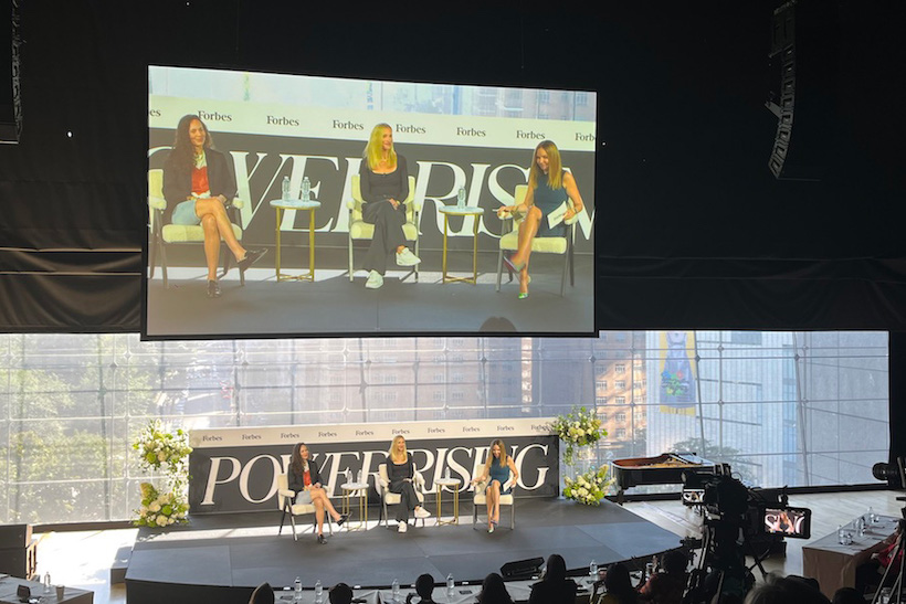 Sue Bird, Jessica Robertson and Moira Forbes at the Forbes 2023 Power Women’s Summit.