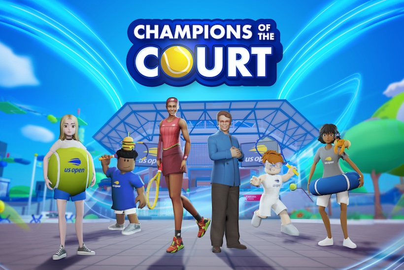 Image from the US Open's Roblox game
