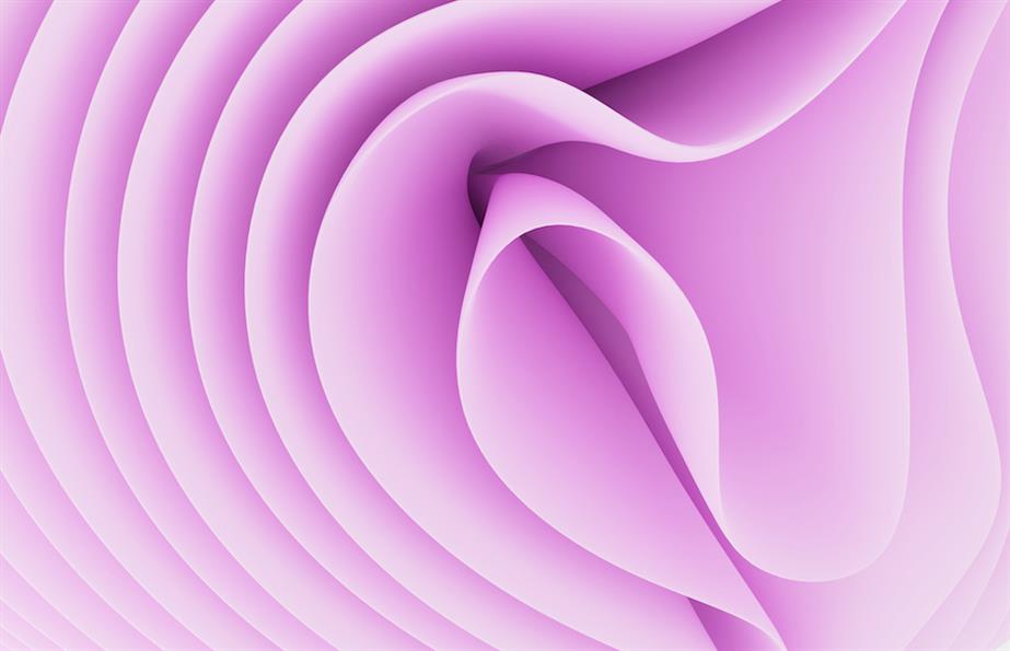 Abstract art displaying pink folds, feminine health concept