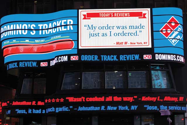 Domino's 'raising the bar' by Crispin Porter & Bogusky