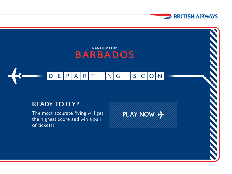 British Airways 'great Gatwick ticket giveaway' by Bartle Bogle Hegarty