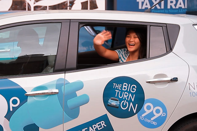 Nissan 'world's cheapest taxi rank' by AKQA 