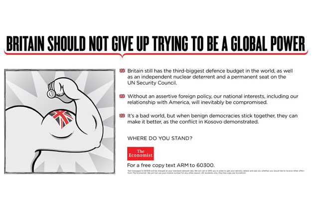 The Economist: 'Where Do You Stand?' by AMV BBDO
