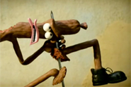 Peperami…Animal gets skewered 