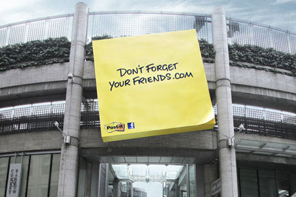 3M Post-it 'don't forget your friends' by Profero