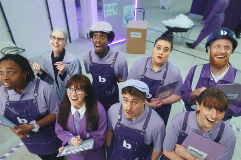 Bensons for Beds team looking excited 
