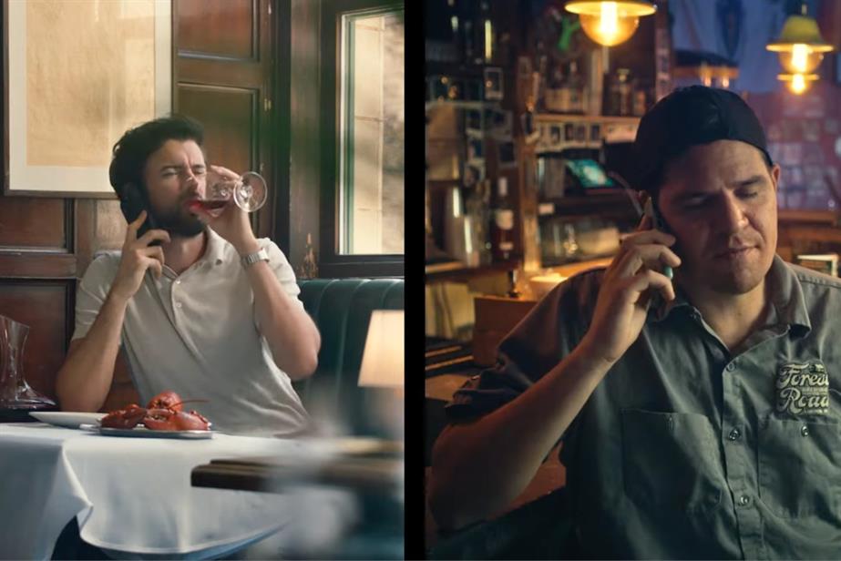 Split-screen phone call