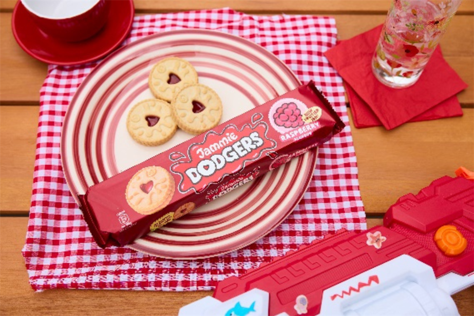 jammy dodgers on a plate