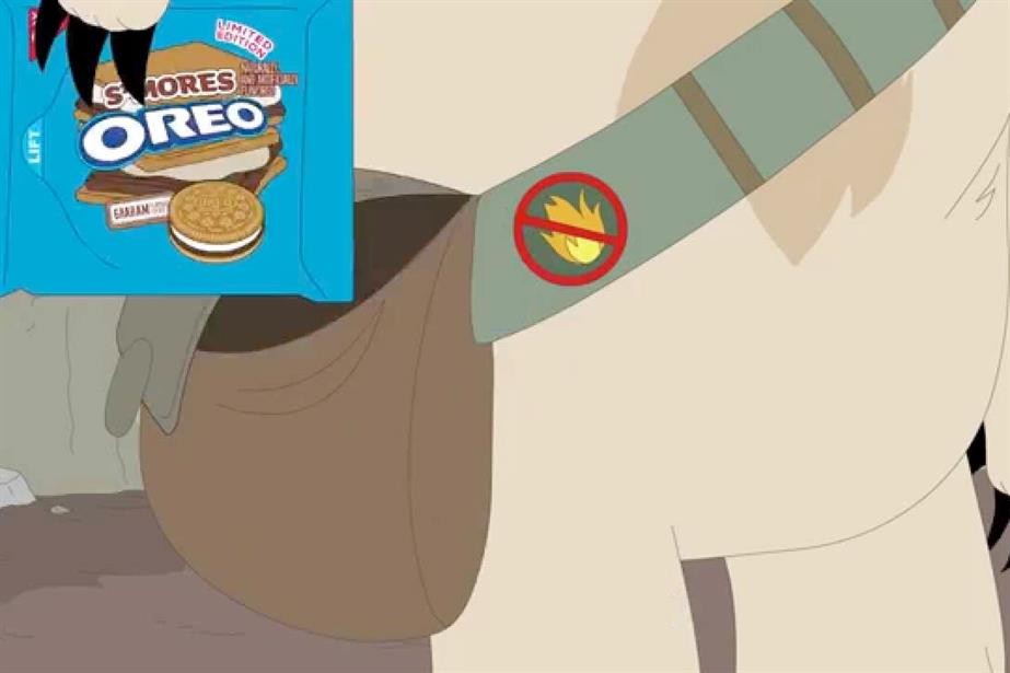 Oreo's S'Morey mascot created by 360i.