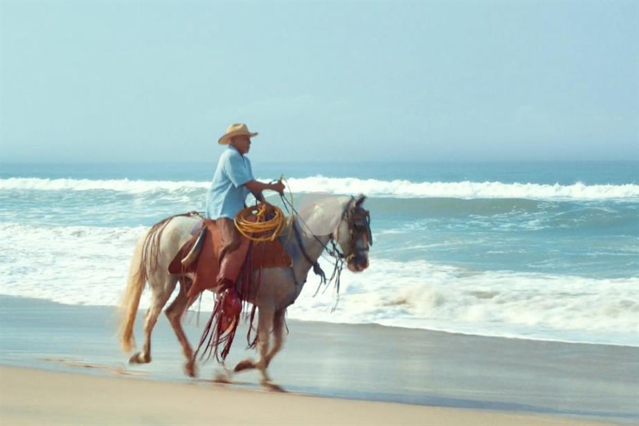 Still from Corona ad