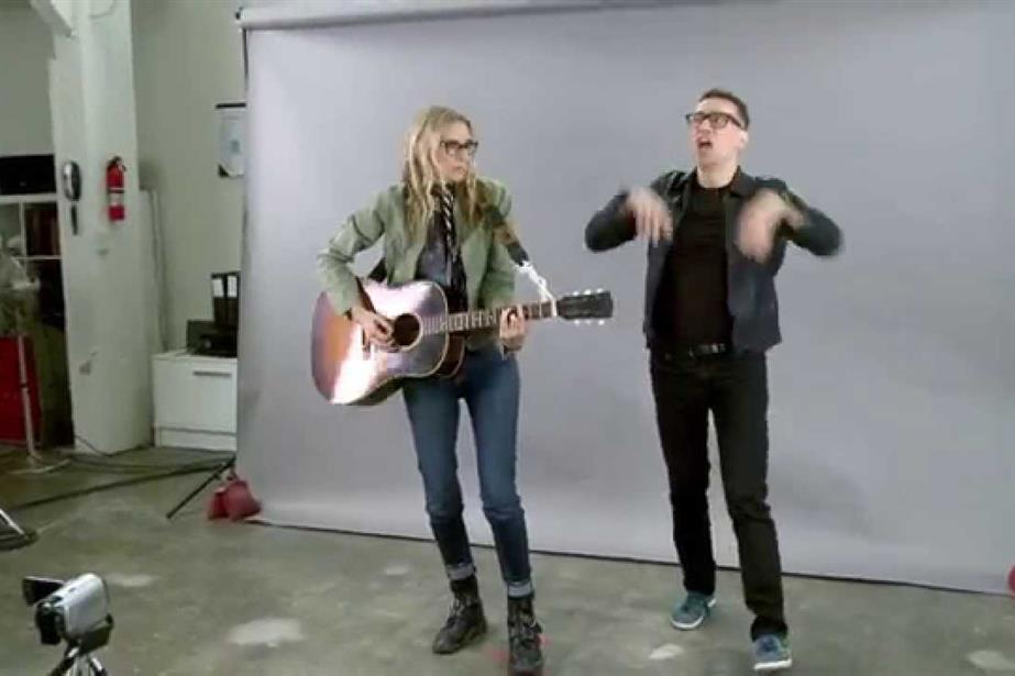 Aimee Mann (left) and Fred Armisen (right).