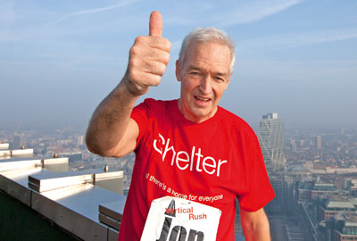 Celebrities including Jon Snow tackled the 920 steps of Tower 42