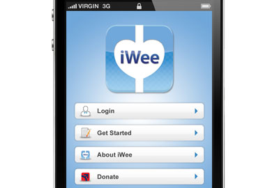 Prostate Action's iWee web app