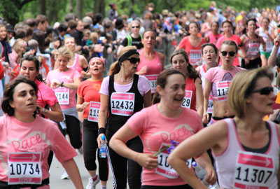The number of Race for Life events will be reduced in 2012