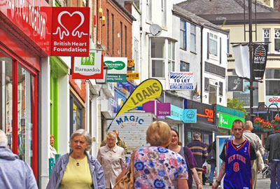 Rochdale has a high number of charities on its high street