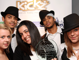 Winners: Millwall Kickz street dancers