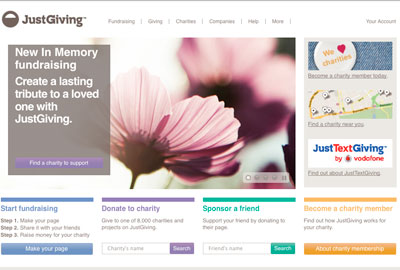 Justgiving Begins In Memory Initiative