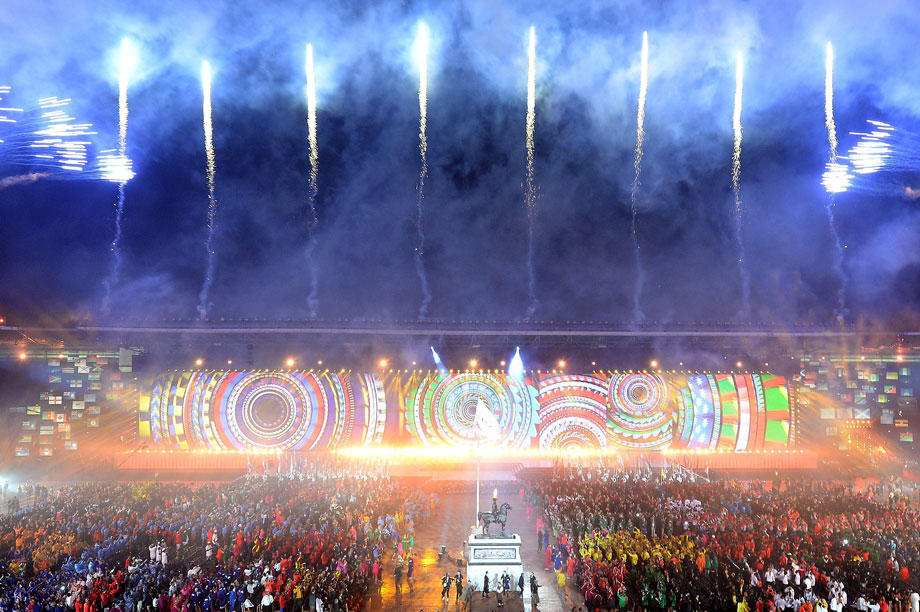 The opening ceremony of the 2014 Commonwealth Games in Glasgow