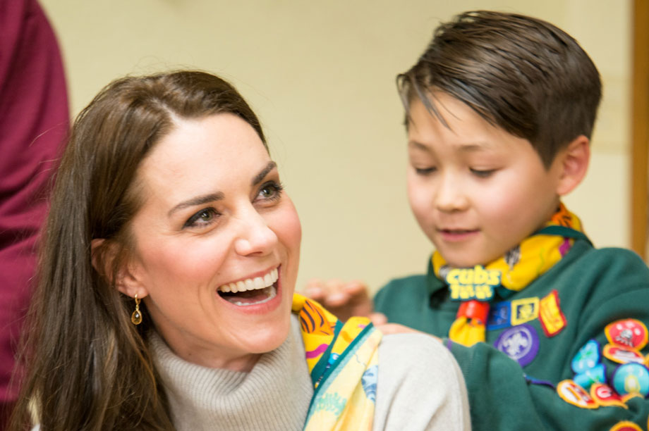 The Duchess of Cambridge visited a cub pack