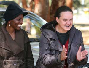Women of Zimbabwe Arise: Mahlangu (left) and Williams