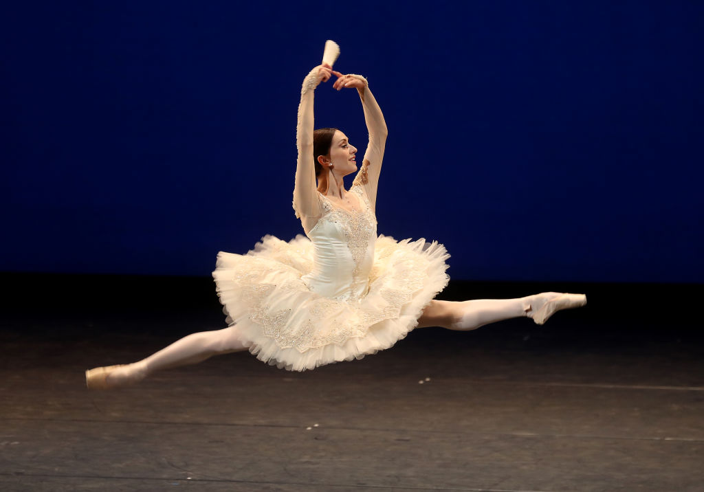Marianele Nunez dances Don Quixote Pas de Deux during the "The Royal Ballet: Back on Stage" at The Royal Opera House, October 2020. Photo: Chris Jackson/Getty Image)