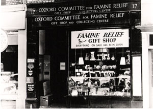 Oxfam's first shop, photographed in the 1950s
