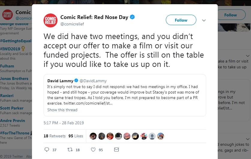 Comic Relief on Twitter