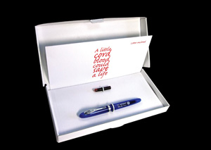 The ask: the trust will supply a fountain pen