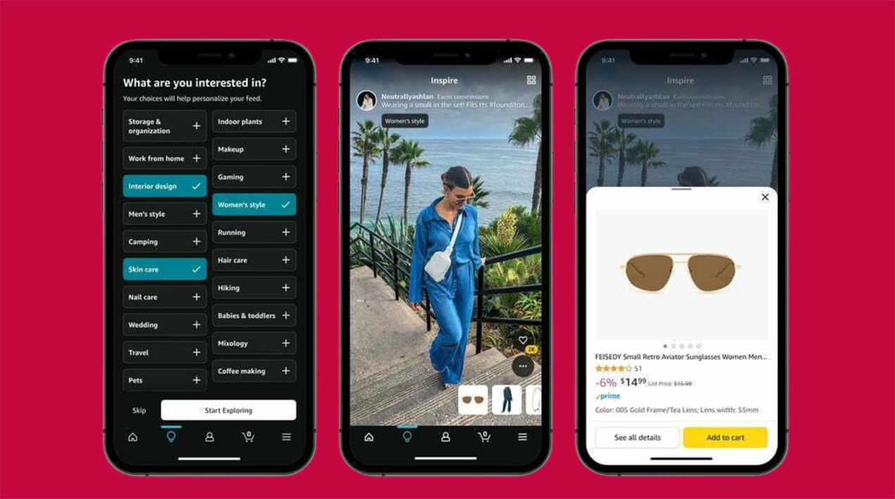 Amazon takes on TikTok with personalised short video shopping feed