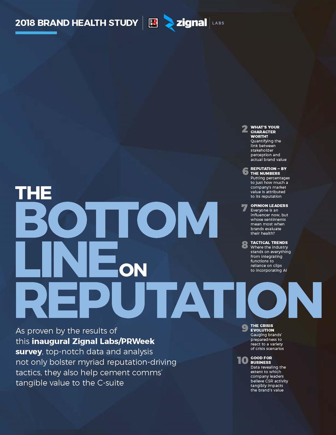 Zignal Labs/PRWeek 2018 Brand Health Survey PR Week