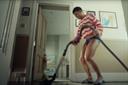 British Gas: Tom Daley hoovers his hall