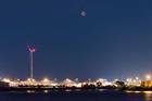 Red moon, red planet