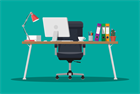 When does the events industry expect to return to the office?