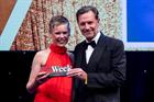 Alice Macandrew pictured with PRWeek editor-in-chief Danny Rogers
