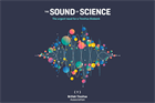 Colourful image of sound waves with the words The Sound of Science, the urgent need for a Tinnitus Biobank