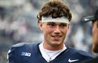 Drew Allar #15 of the Penn State Nittany Lions