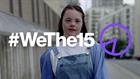 Young girl with "WeThe15" superimposed