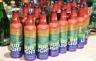 A view of rainbow bottles of Bud Light during the 30th Annual GLAAD Media Awards New York