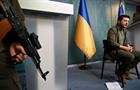 Ukrainian President Volodymyr Zelensky speaks during a press conference in Kyiv