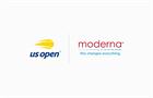 US Open and Moderna logos