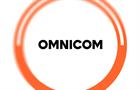 Omnicom logo in black text within an orange ring