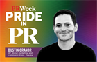 Pride in PR logo with headshot of Dustin Cranor